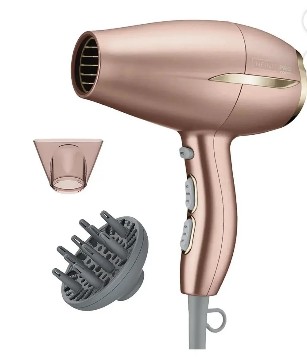Conair 753 Infiniti Pro Frizz-Free Compact Dryer. With Attachments Open Box